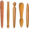 SEPWGUMD PIMXL Set di 5 Pezzi Bastone da Massaggio in Legno - Per Un Massaggio del Corpo di Alta Qualità e Duraturo, Riflessologia Plantare