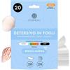 Cosmeau Detergente per bucato, foglie marine - fino a 20 lavaggi (20 fogli) - detersivo sostenibile per bianco, colore e nero - senza plastica, smontabile e perfetto detersivo da viaggio