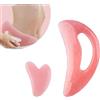 Yaqor Gua Sha Corpo e Viso in Resina Naturale - Pietra Massaggio Anticellulite per Drenaggio Linfatico, Gua Sha Visage, Massaggiatore Linfodrenante per Gambe, Schiena e Collo