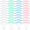 Vesaneae 40 Pezzi Ciglia Bigodino Perm Pad Riutilizzabili,20 Paia Cuscinetti in Silicone per Laminazione Ciglia in 5 Misure,4 Pennelli per Ciglia a Y