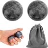 Generic 2 palline tradizionali cinesi per baoding, 4 cm, in marmo, per massaggio alle mani, per donne e uomini, accessori per meditazione ed esercizio (grigio scuro)