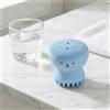 Generic Cute Bear - Spazzola per la pulizia facciale del silicone, scrubber manuale fronte-retro, colore: azzurro