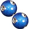 Wisylizv Pare Cinesi A Mano - Palline Di Meditazione Da 4,7 Cm Con Funzione Sonora | Iron Qi Gong Kugeln Set | Terapia Manuale Di Riduzione Dello Stress | Allenamento Delle Dita Per Rilassamento, Riab