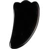NewL Tavola Gua Sha in ossidiana naturale, varie forme, in ossidiana nera, strumento per raschiare il viso, strumento di bellezza per la salute e la spa (triangoli)