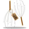 COM-FOUR® 2x Ragno per Massaggio alla Testa con 12 Dita Massaggianti | Dispositivo per Massaggio Rilassante - Grattatesta per Rilassarsi - Digitopressione