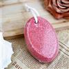 Generic Pietra pomice ovale naturale per piedi, lavica, pedicure, strumenti per la rimozione di calli e pelle morta dura per piedi e mani, rosa