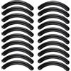 PLABBDPL 20 Pezzi Nero Silicone Bigodino Del Ciglio Ricariche Pads di Ricambio Piegaciglia Cuscini Ciglia Gomma Ricariche Pastiglie per Le Signore Delle Donne Delle Ragazze, per il piegaciglia Classic