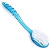 TRIXES Spazzola per schiena a manico lungo - Blu - 36,5 cm | Spazzola doccia con gancio - Setole nylon morbide - Schiuma abbondante