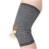 Spikenergy Ginocchiera Ortopedica Elettro Magnetoterapia - Per Artrosi ed Artrite, Traumi Distorsivi, Tendinite, Fascia Ginocchio Elastica, Dispositivo Medico Detraibile - Made in Italy, Grigio L