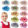 PEUTIER 60 Pezzi Bende per Occhi per Bambini, 5x7,5 cm Adesivo Benda per Occhi Maschera per Occhi Morbida Che Blocca la Luce Traspirante Benda per Occhi in Tessuto Regalo per Bambini (12 Stili)