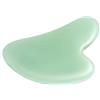 DEEINN Gua Sha - Trattamento viso viso a forma di cuore, massaggiatore graffio, strumento antirughe, spa, massaggiatore anti-invecchiamento, massaggiatore viso in pietra giada
