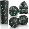 LOPHE Pallina Massaggio da 3 Pezzi, Palla per Massaggio Doppia Palla Massaggio Piedi per Deep Tissue Massaggio, Set di Massage Balls per Rilasciare le Tensioni Muscolari(Verde)