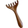 MIUPOO Gua Sha - Pettine massaggiante manuale in legno, massaggiatore per il viso e il cuoio capelluto, massaggiatore per il corpo, 1 pezzo