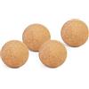 Yoga Studio Set di 4 palline da massaggio in sughero senza marchio, per terapia dei punti trigger, rullo in sughero per tensione muscolare, sollievo profondo dei tessuti, set da 4 (5 cm)