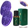 exatta 2 Pezzi Professional Meridian Brush, con oli essenziali da 10 ml e metro a nastro da 1.5 metri, Brush da Meridian Massaggio, Per Vita, Addome, Gamba per Massaggiare Meridiani (Viola scuro)