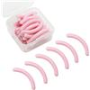 SZXMDKH Cuscinetti di ricambio per piegaciglia in silicone, universali, 24 pezzi, colore: rosa