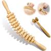 ACWOO Rullo Massaggiatore in Legno per Anticellulite, 2 pezzi Accessories Anti Cellulite Rullo Massaggiatore e Chakra Del Naso, Massaggio Muscolare per Gambe e Corpo Sollievo Dal Dolore Muscolare