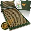 CALM ELEPHANT ORIGINAL CALM ELEPHANT Tappetino Agopressione e Cuscino Ergonomico, Set XL, 3pz | Campo Fiori, Allevia Dolore Schiena Collo Spalle, Riflessologia, Anti-Stress, Meditazione, Riscaldante Borsa, Verde