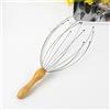 Generic Massaggiatore per testa a 12 dita, grattaschia, con manico in legno, massaggiatore per cuoio capelluto e corpo, rilassante, casa spa