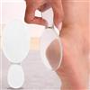 Generic 3 pedicure double face a forma di nano piede curvo esfoliante per pelle morta, pedicure, pedicure, strumento trasparente, 12,8 x 5,2 x 0,3 cm
