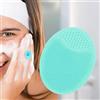 Generic Scrubber viso in silicone per uomo, esfoliante delicato e massaggiatore, spazzola per il lavaggio, rimuove la pelle morta e secca, verde