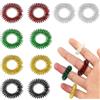 Sufune 10 pcs Acupressure Rings Spiky Sensory Finger Rings Set