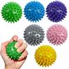 xianshi Set di 6 palline per massaggi, palline per massaggi, palline per il massaggio dei piedi, morbide per le mani, palline di riccio da 6,5 cm, idea regalo per le mani, 6 colori