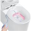 TRILINK Bagno Sitz Pieghevoleper Sedile del Water con Sciacquone, bidet portatile per Emorroidi, Cura Post-Parto, Trattamento del Perineo, donne in gravidanza, Sedia a Vapore Yoni Adatto a WC Standard