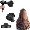BAAQII Diffusore universale in silicone nero per asciugacapelli, accessorio professionale per asciugacapelli per capelli ricci spessi e naturali, strumenti per salone di cura