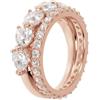 Bronzallure Anello Set Anelli con cuori e zirconi M12 Donna Bronzallure