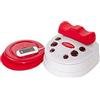 chi-enterprise Vitalstar massaggiatore chi a infrarossi I rilassante 10 passi I incl. timer e telecomando | incl. twister (giradischi)