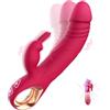 Vooloka Vibratore a coniglio per donna, 9 x 9 modalità oscillante vibrante vibratore per donne giocattoli sessuali femminili per donne giocattoli stimolanti clitorise vibratori bacchetta vibratori giocattoli