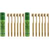 Gaia Guy Spazzolino da denti in bambù Natural Bristle - completamente biodegradabile e planet-based 6-Pack (Confezione da 2)