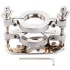GYLEJWH Tutto Smasher Squeezer Sfera in Acciaio Inossidabile Barella Cock Ring Hodenring CBT Bondage Testicoli Gabbia Press Ballstretcher Sistema Chastity Giocattoli Adulti Del Sesso Maschile