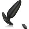 Roluck Plug Anale Vibrante Con 10 Modalità Di Vibrazione Telecomando Vibratore Anale in Silicone Morbido Butt Plug Plug Plug Anale Massaggiatore Prostatico Per Uomini Donne Coppie (S)