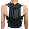 Vetrina del Benessere RADDRIZZASCHIENA STECCATO -Nero, S (65-75 cm.)- Supporto Raddrizzaspalle, Fascia Postura, Tutore Schiena, Correttore Posturale, Sostegno Cervicale Lombare - UNISEX Uomo Donna