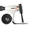 ghd helios Set, Asciugacapelli Ionico con Diffusore e Spazzola, Bianco | Include Spazzola in Ceramica The Blow Dryer (Misura 2), 30% di luminosità in più, Motore Brushless per un'Asciugatura Rapida