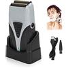 ZJchao Rasoio Barba Elettrico, rasoio uomo, Tagliacapelli Uomo Cordless, Super Impermeabile, Ricaricabile USB, Ideale per Rifinire la Rasatura di Barba, Viso e Capelli,Rasoio rapido bagnato e asciutto