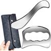 GYX COELE IASTM - Raschietto per muscoli 2 in 1, in acciaio inox, per massaggio Gua Sha, strumento per la terapia fisica dei tessuti molli, utilizzato per schiena, gambe, braccia, collo