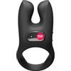 Fun Factory NŌS - Anello fallico vibrante | per il pene | con stimolatore del clitoride | Sex toy uomo e coppie | 5 modalità | Impermeabile (Black)