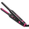 MELYDO Mini Piastra per Capelli Corti e Frangia, Piastra Stretta 3/10 2 in 1 per Lisciare e Arricciare, Piastre in Ceramica Tormalina, 9 Temperature 90-220°C, Doppia Tensione da Viaggio