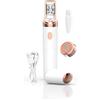 EDDWOXUC Prosilk 3.0 Epilatore Viso 2026,epilatore viso donna，bianco | 2 in 1 ceramica 17mm, ricaricabile USB-C, per mento baffetti e sopracciglia