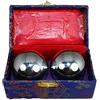 MOVKZACV Baoding Balls - Confezione da 2 palline per la salute cinesi, 43 mm/38 mm, cromate