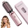 AOOHA Spazzola Lisciante Senza Fili,Thermal Brush con Tecnologia Ioni,Spazzola Arricciacapelli Senza Fili da 38mm,4 Temperature Spazzola Termica per Capelli per Styling Liscio, Onde, Ricci