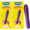 Durex 2x Durex Intense Pure Fantasy Massaggiatori Personali Intimi con Vibrazione Regolabile - 2 Vibratori
