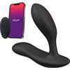 We-Vibe Vector + Vibratore Anale Prostata e Perineo - Massaggiatore Prostatico Vibrante Plug Uomo - Controllo Remoto App Telecomando - Sex Toys per Uomini Coppie - Regalo per Adulti per Uomini - Nero