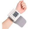 Fyearfly Tester di Pressione Sanguigna da Polso, Misuratore di Pressione Sanguigna Lcd Digitale + Cardiofrequenzimetro, Monitor Macchine Bp da Polso, per L'Assistenza Infermieristica Domestica per Anziani