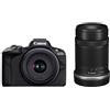 Canon Kit doppio zoom fotocamera mirrorless Canon EOS R50 RF-S18-45 + RF-S55-210