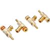 FURUTECH ADL Banana Plug 24k placcato oro set 4 pezzi FP202G dal Giappone