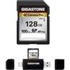 GIGASTONE SD Card 128GB/256GB SDXC A1/A2 V30 U3 C10 4K UHD Camera Pro Japan